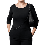 Bolsa Meia-Lua com Corrente Dupla – Inspiração Blogueira 