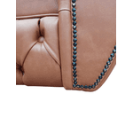 Sofá Chesterfield Conde 3 Lugares 2,60 cm Yasbelly 