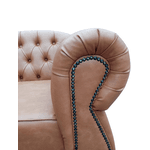 Sofá Chesterfield Conde 3 Lugares 2,60 cm Yasbelly 
