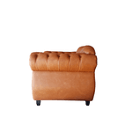 Poltrona Chesterfield Conde 1,00Marrom Caramelo Yasbelly Decor
