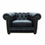 POLTRONA Chesterfield Duque 1 Lugares 1,18 preto 