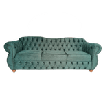 Sofá Chesterfield Conde 3 Lugares 2,20 tecido veludo Yasbelly Decor