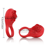ANEL PENIANO ROSA VERMELHA COM VIBRO VIA BLUETOOTH 