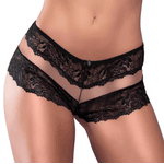 CALCINHA RENDA TULE PRETA