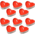 VELAS DECORATIVAS DE CORAÇÃO 10UND