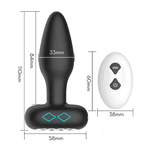 PLUG ANAL VIBRATÓRIO ROTAÇÃO 360° COM CONTROLE REMOTO