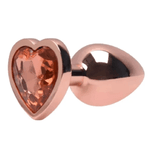 PLUG ANAL P DE CORAÇÃO ROSE GOLD