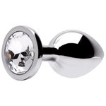 PLUG ANAL G PEDRA TRANSPARENTE