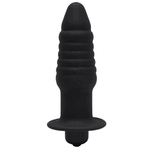 PLUG SILICONE BLACK ESCALONADO COM VIBRO
