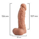 MINI PRÓTESE REALÍSTICA COM ESCROTO 13,4 X 3,4 CM