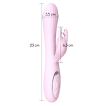 VIBRADOR RABBIT ALCI ROSA RECARREGÁVEL