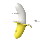 VIBRADOR BANANA YES AVELUDADO RECARREGÁVEL
