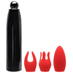 BULLET MOON BLACK RED 3 PONTAS RECARREGÁVEL