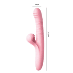 VIBRADOR RABBIT COM SUGADOR ARTICULADO RECARREGÁVEL