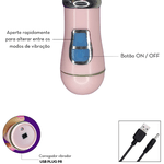VIBRADOR RABBIT ESTIMULAÇÃO TRIPLA RECARREGÁVEL