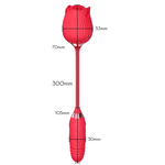 VIBRADOR E SUGADOR ROSA ENCANTADA RECARREGÁVEL 