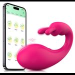 VIBRADOR PONTO G E RABBIT VIA APP PINK