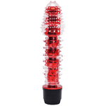 VIBRADOR PERSONAL COM CAPA TEXTURIZADA VERMELHO