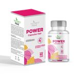 Power Caps Hair Mulher Nutrientes Biotina-Selenio-Zinco 60 capsulas