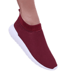 TÊNIS MEIA FEMININO BORDÔ