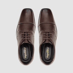 Sapato Social Masculino Office Premium 7551 Dark Brown