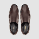 Sapato Social Masculino Maxx Slip On 3026 Dark Brown