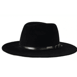 Chapéu Fedora Unissex Feltro - Preto