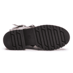 BOTA FEMININA COTURNO EM COURO TRATORADA COM SPIKE 40F126-CAFE