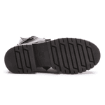 BOTA FEMININA COTURNO EM COURO TRATORADA COM SPIKE 40F126-PRETO