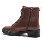 BOTA FEMININA COTURNO EM COURO TRATORADA 40F120-CAFE