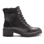 BOTA FEMININA COTURNO EM COURO TRATORADA 40F120-PRETO