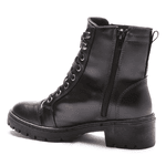 BOTA FEMININA COTURNO EM COURO TRATORADA 40F120-PRETO