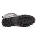 BOTA FEMININA COTURNO EM COURO TRATORADA 40F120-PRETO