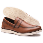 Sapato Casual em Material Tecnológico Pierutti Caramelo-300F034