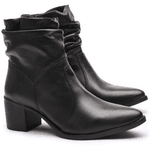 BOTA FEM COURO CANO SANFONADA PRETO-5494