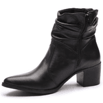 BOTA FEM COURO CANO SANFONADA PRETO-5494
