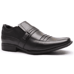 Sapato Flex-System Masculino Calvest em Couro Preto - 1700D822