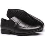 Sapato Flex-System Masculino Calvest em Couro Preto - 1700D822