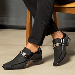 Sapato Social Masculino Calvest em Couro Snake Preto - 1930C229