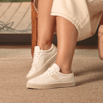 Tênis Branco Casual Feminino Zoccolette detalhe Nude 