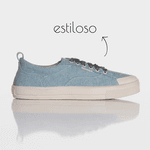 Tênis feminino Azul Petróleo casual confortável estiloso