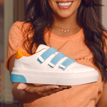 Sneakers Lançamento Sola Alta Branco