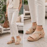 Sandalia Feminina Usaflex Elastico Blush