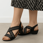 Sandalia Feminina Usaflex Elastico Preto