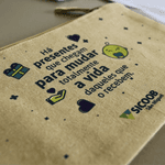 Necessaire em algodão cru - Personalizada