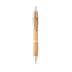 Caneta Esferográfica em Bambu com Clipe Personalizada