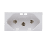 Kit 3 Tomadas 2P+T 10A Alumbra InovaPro com Placa 4×2 Branco – Instalação Completa