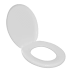 Assento Sanitário Oval Almofadado Astra Branco TPK/AS*BR1 – Conforto Almofadado