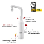 Torneira Elétrica Lorenzetti Essence Branca - Mesa 220V 5500W 