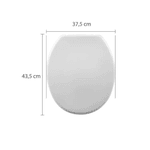 Tampa Assento Vaso Sanitário Oval Universal Soft Astra Cor Branco